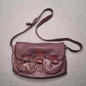 Fiorentini + Baker Brown Leather Crossbody Shoulder Bag Purse Satchel Boho